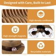thumbnail image 2 of Kitty Toys Magic Organ Cat Scratching Board Toy for Indoor Cats Twisty Paws cat Toys Foldable Accordion Honeycomb Kitten curlz Cat Scratcher with Ball (1pcs), 2 of 8