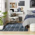 thumbnail image 3 of Everwash™ Treasure Arrow Modern Geometric Machine Washable Area Rug, Navy Blue/Grey, 5'2"x7'2", 3 of 11