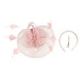 thumbnail image 6 of LEKODE Fascinator Headband Fancy Hats for Women Tea Hats Tea Party Hat Fashion Hats for Women Fascinators Hats for Women Party Hats Pink One Size, 6 of 7