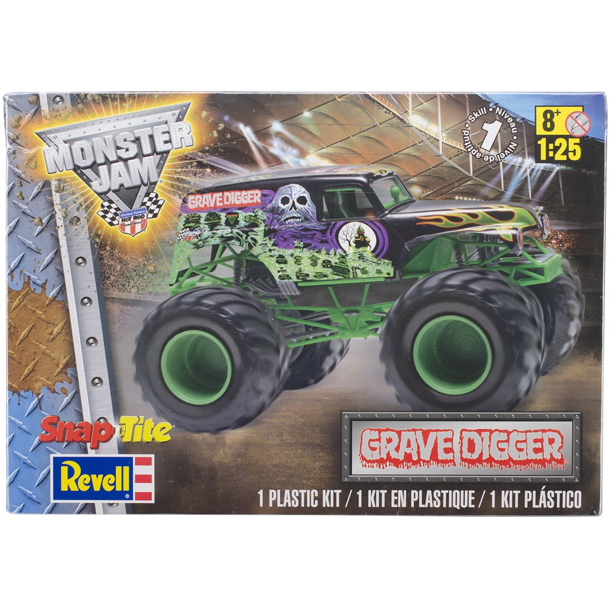Snaptite Plastic Model Kit-Grave Digger Monster Truck 1:25 - Walmart