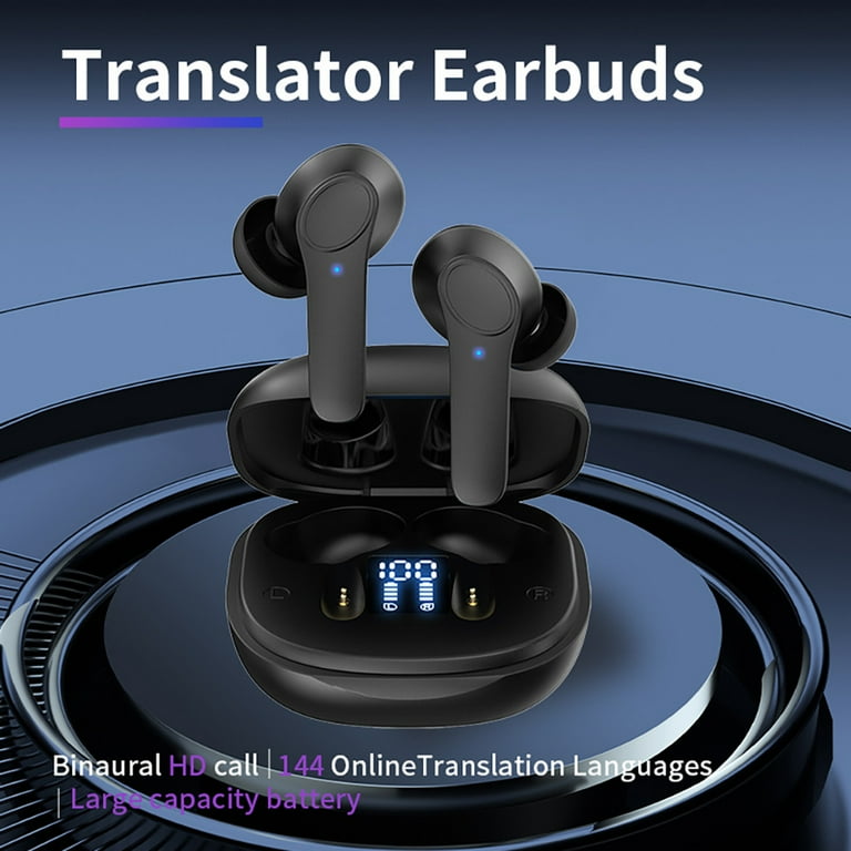 B11 Translator Earbuds 144 Languages Real Time Translator Earphones Smart Voice Translator Earbuds ENC Noise Canceling Wireless High Accuracy Translator Headphones Walmart