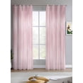 thumbnail image 2 of Pink Sheer Curtains 84 Inch Length 2 Panels Set for Living Room/Bedroom, Modern Abstract Art Ombre Striped Kitchen Curtains with Grommet Semi-Sheer Curtains Drapes Voile Window Treatments 42"x84"x2, 2 of 7