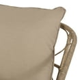 thumbnail image 5 of Montserrat Wicker Outdoor Loveseat with Cushions, Light Brown and Beige, 5 of 9