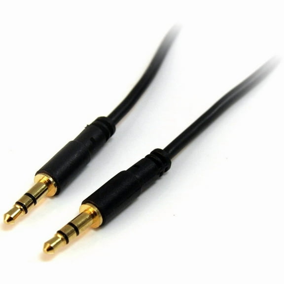 StarTech.com MU1MMS Slim 3.5mm Stereo Audio Cable - M/M Male to Male