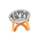 thumbnail image 1 of Comedero elevado para gatos con soporte de acero inoxidable para gatitos y perros pequeños Naranja, 1 of 9
