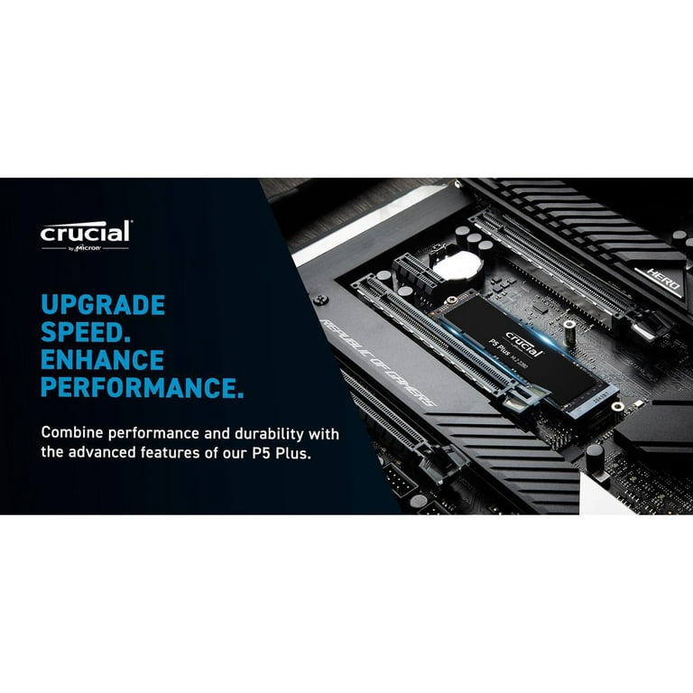 Crucial P5 Plus 2TB M.2 2280 PCIe 4.0 x4 NVMe 3D NAND SSD Crucial P5 Plus 2TB M.2 2280 PCIe 4.0 x4 NVMe 3D NAND SSD