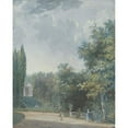 thumbnail image 2 of Louis Gabriel Moreau 15x18 Black Ornate Wood Framed Double Matted Museum Art Print Titled - Park View, 2 of 5