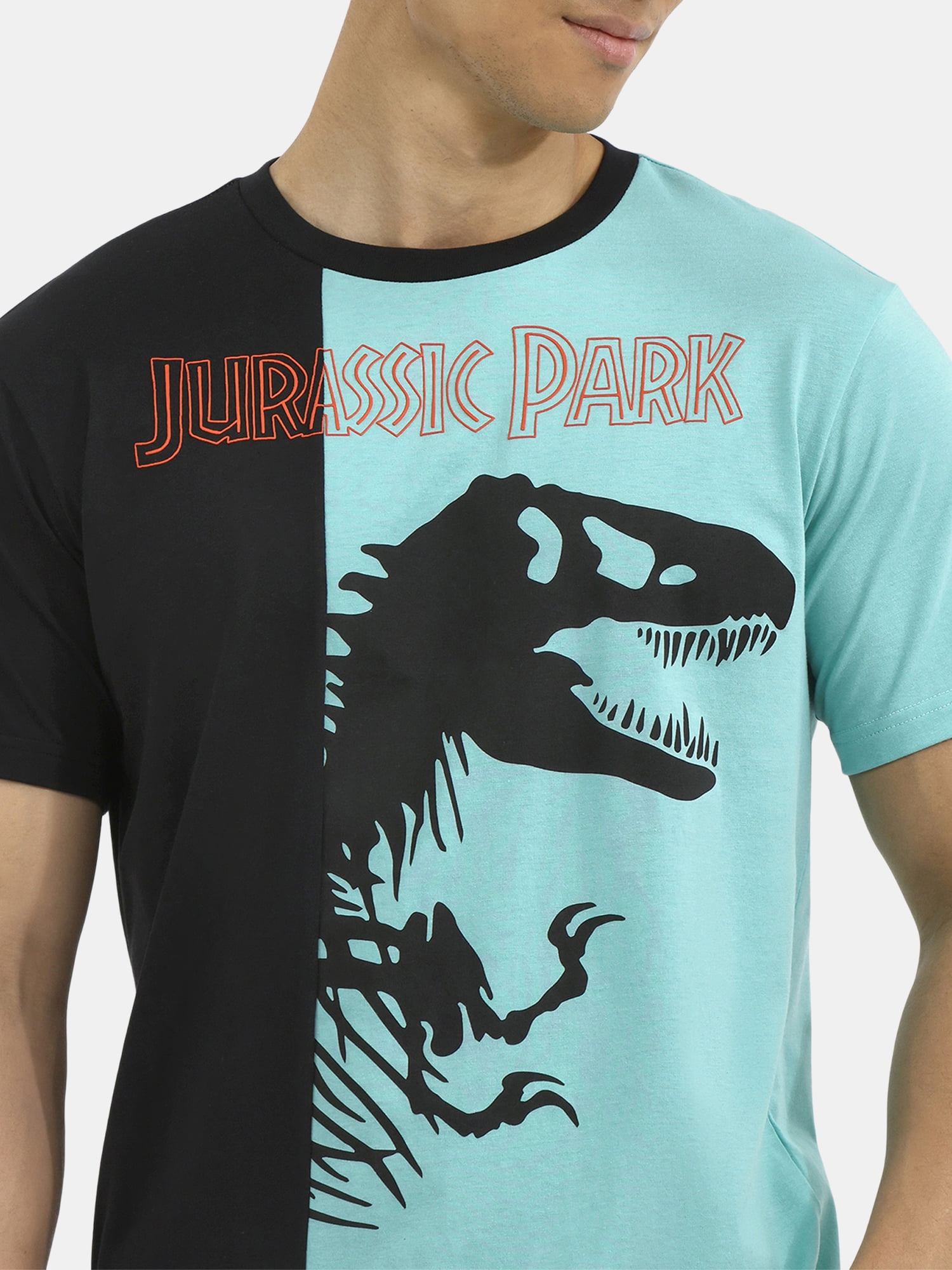 Jurassic Park, Men's & Big Men's Graphic T-Shirt, Dinosaur Outline, Sizes S-3XL