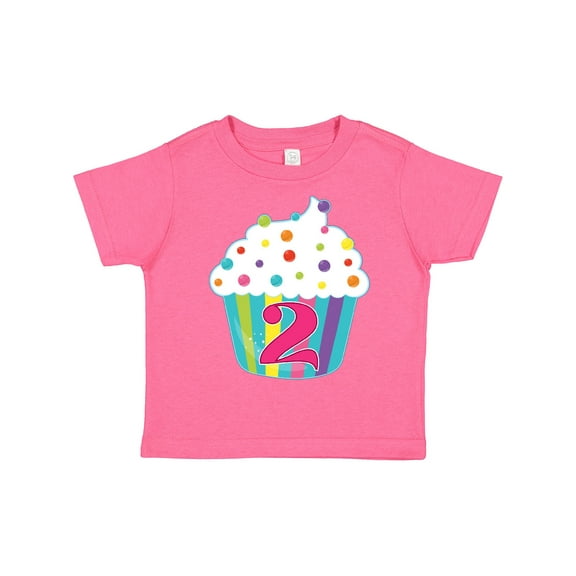 Inktastic 2nd Birthday Cupcake Boys or Girls Toddler T-Shirt