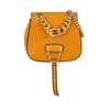 Pre-Owned Authenticated Miu Miu Madras Dahlia Crossbody Bag Calf Leather Yellow