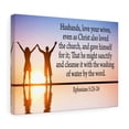 thumbnail image 4 of Scripture Walls  Husbands Love Ephesians 5:25-26 Bible Verse Canvas Christian Wall Art Ready to Hang Unframed, 4 of 7