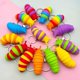 thumbnail image 1 of 10/30pcs Finger Slug Snail Caterpillar Key Chain Relieve Stress Anti-anxiety Keyrings Squeeze Sensory Toys Party Favor, 1 of 2