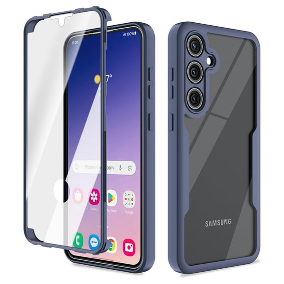 Innens Case with Screen and Lens Protector with Built-in Full Cover for Samsung Galaxy S24 Ultra/S24 Plus/S24, Blue