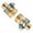 gold1, variant on Ycolew 3/4 Inch Brass Garden Hose Repair Kit Mender End Water Hose End Mender Female and Male Hose Connector with 2 Pieces Stainless Steel Clamp