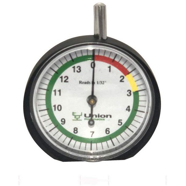 Professional Dial Type Tire Tread Depth Gauge for Cars, Motorcycle