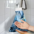 thumbnail image 2 of ZIATUBLE Marble Stripes Kitchen Towel Hangs Fast Drying Dish Towel Hand Towels Easy to Clean Hand Towels for Bathroom with Hanging Loop Hanging Dual-Purpose Hand Towel Home Decor, 2 of 7