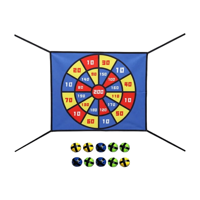 SIfdSeng Trampoline with Board and Sticky for Outdoor and Family Games