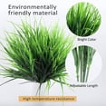 thumbnail image 6 of Morttic 12 Bundles Artificial Grasses Outdoor UV Resistant Fake Grass No Fade Faux Plastic Plants Garden Window Box Decorating(Green Grass), 6 of 7
