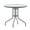 Clear/Silver, variant on Flash Furniture Bellamy 31.5'' Bronze Round Tempered Glass Metal Table