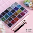 thumbnail image 3 of Kit de strass hotfix BEADSLAND SS10 de 24 colores, 14.400 piezas, 3 of 5