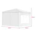 thumbnail image 3 of Costway 3 x 3 m Gazebo Pabellón Plegable de Patio Carpa Emergente con 4 Paredes Laterales Desmontables Ventanas Gran Dosel Tubos de Metal, 3 of 9