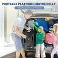 thumbnail image 5 of Heavy Duty 4 Wheels Flat Dolly Cart for Moving, 440 Lbs Capacity, Black, 5 of 6