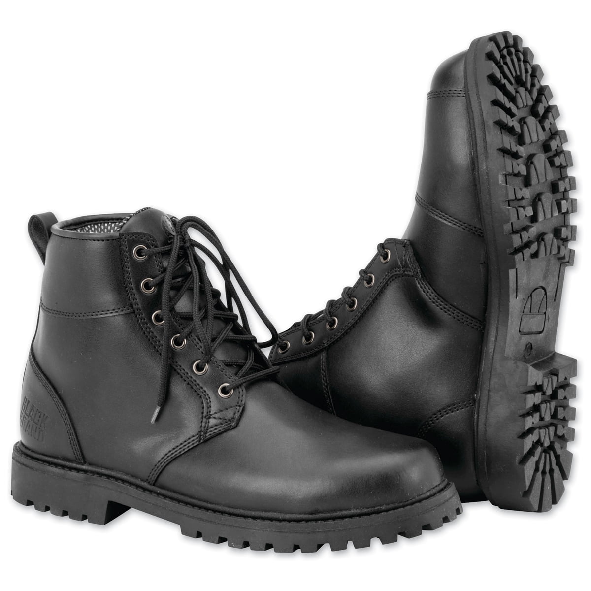 Black Leather Boots - Walmart 