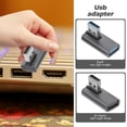 thumbnail image 6 of QIFULL 2Pcs USB 90 Degree Male to Female Adapter USB Type C Connector with Fast Transfer Speed, 6 of 8
