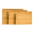 thumbnail image 1 of Tignapoo MasterChef Bamboo Cutting Board Set - Eco-Friendly 3-Piece Kitchen Prep Boards with Juice Grooves, Various Sizes for Travel, Chopping, and Party Meals, 1 of 6