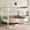 White, variant on Metal Queen Bunk Bed, Space Saving Design, Noise Reduced, No Box Spring Needed, for Bedrooms, Black, Ships 2 Pkgs