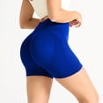 thumbnail image 2 of CHENge Women's Lifting Shorts High Waist Tummy Control Yoga Seamless Shorts Ruched Booty Athletic Fitness Workout Short, 2 of 3