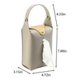 thumbnail image 2 of TaTaai 5Pcs Car Tissue Holder, PU Leather Tissue Holder, Tissue Box for Car Backseat, 2 of 6
