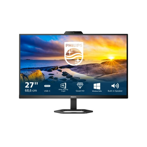 Philips 27E1N5600HE - 5000 Series - LED monitor - 27" - 2560 x 1440 QHD @ 75 Hz - IPS - 300 cd/m� - 1000:1 - 1 ms - HDMI