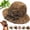 Brown, variant on Versatile Retro Woven Handmade Sun Hat with Ruffled Bow Elegant Crochet Hats for Women Foldable Breathable Beach Hat Wide Brim Womens Straw Hat