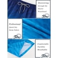 thumbnail image 5 of APTRO Mens Swim Trunks 9'' Mesh Liner Quick Dry Swim Shorts Board Shorts Bathing Suit Swimsuit Summer Beach Shorts Blue Stripe MK92 M, 5 of 7