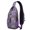 Pink-3, variant on Artistic Dinosaur Skeleton Print Sling Bag – Lightweight, Durable Polyester, Secure Zip Pockets – Prehistoric Fossil Style