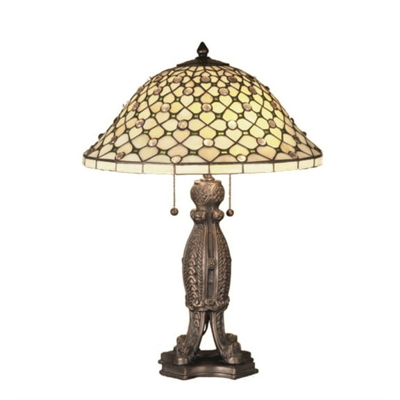 24"H Diamond & Jewel Table Lamp