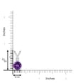 thumbnail image 3 of ANGARA Natural 2.45 ct Amethyst Solitaire V-Bale Pendant with Diamond in 14K White Gold for Women (Size-9mm) | February Birthstone, Anniversary, Jewelry Gift for Women | Natural Amethyst Necklace, 3 of 8