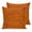 Burnt orange, variant on Vintage Pink Pillow Covers 16x16 Set of 2, Modern Farmhouse Textured Rustic Throw Pillow Covers Decorative Couch Cushion Cover, Microfiber Soft Square Pillowcases for Bedroom Living Room Sofa