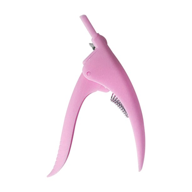 Cortador de uñas postizas, cortador de uñas acrílicas, herramienta de manicura para arte de uñas DIY, artificial Rosado