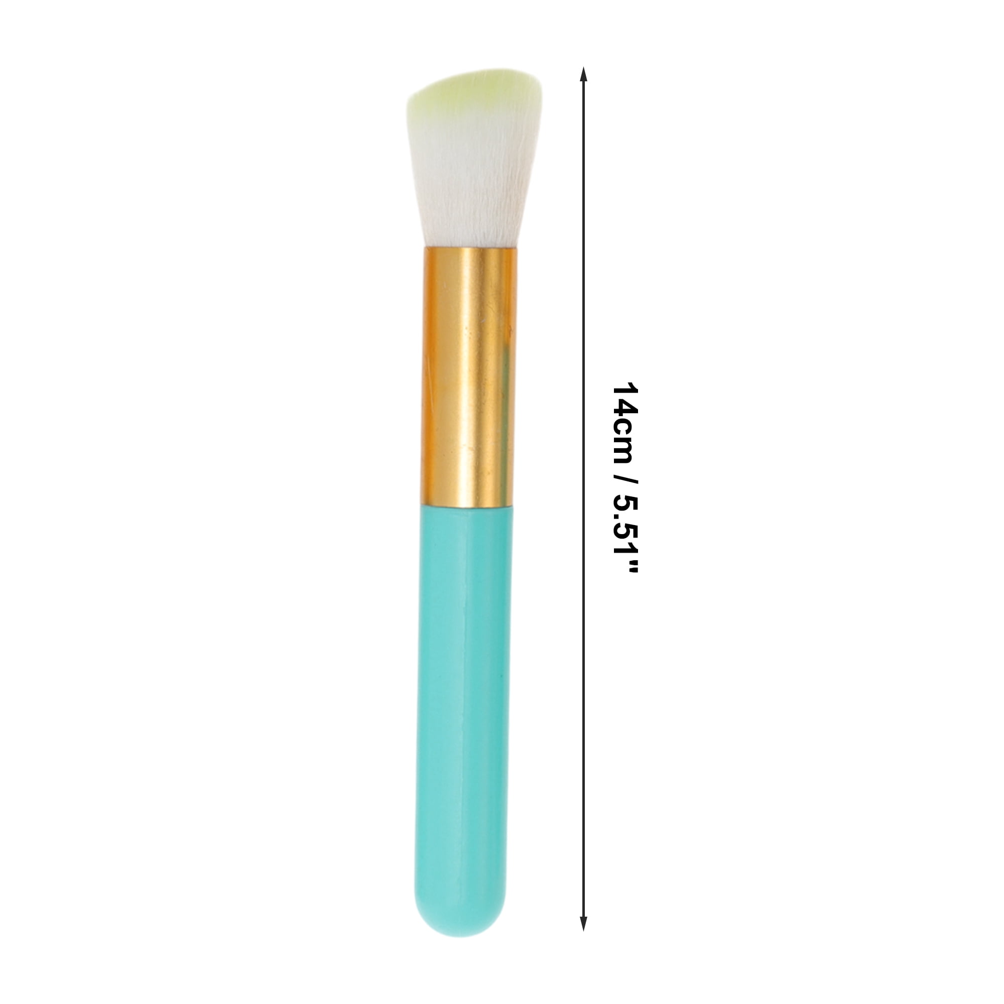 Unique Bargains 10 Pcs Lightweight Makeup Brush for Travel Blue