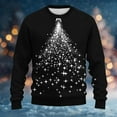 thumbnail image 2 of Bzhegqhd Mens T-shirts Christmas Print Long Sleeve Shirt Holiday theme Round Neck Casual Top Festive Graphic Pullover Soft Tee for Seasonal Party Family Gathering, 2 of 5