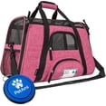 thumbnail image 1 of PetAmi Transportín para mascotas aprobado por la aerolínea para gatos, transportador de perros de lado suave para perros pequeños, suministros de viaje para gatos, accesorios para gatos de interior, b, 1 of 5