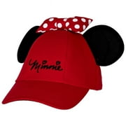 Disney Sassy Cap with 3D Ears & Bow, Red - One Size