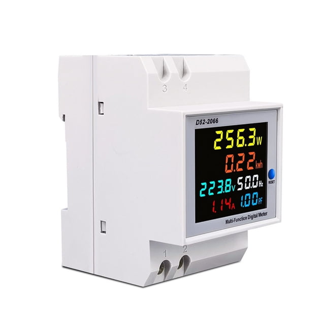 JShteea D52-2066 6 en 1 DIN Rail Smart Energy kWh Vatímetro (AC40.0-300.0)
