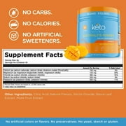 Keto Vitals Keto Electrolytes Powder for Hydration, Sleep, Energy, Muscle Function Mango