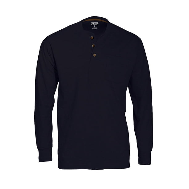 long sleeve henley with pocket