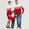 thumbnail image 5 of GYRATEDREAM Family Matching Christmas Sweater Snowflake Pattern Long Sleeve Crew Neck Xmas Holiday Pullover Knitwear for Family L Mom, 5 of 9
