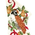 thumbnail image 2 of Partridge In Pear Petit Point Christmas Mini Stocking 3" x 5", 2 of 4