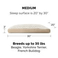 thumbnail image 2 of FurHaven Ultra Plush Pillow Deluxe Mattress Pet Bed for Dogs & Cats - Cream, Medium, 2 of 7